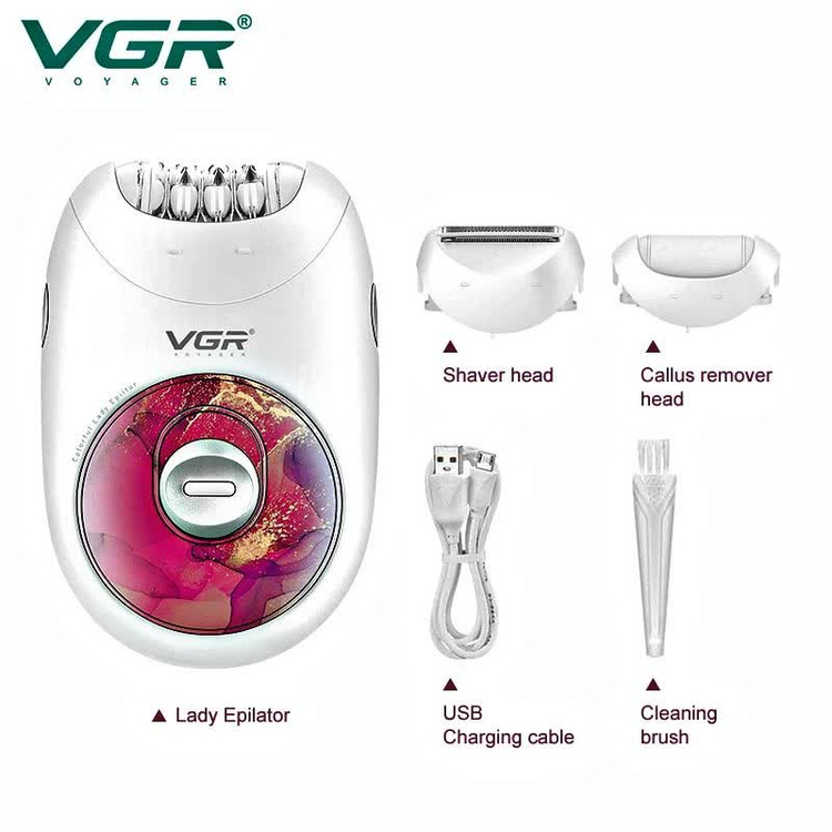 اپیلاتور سه کاره وی جی آر مدل V736