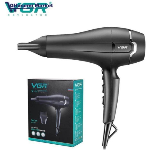 سشوار حرفه ای وی جی آر مدل V-450 موتور سنگین
